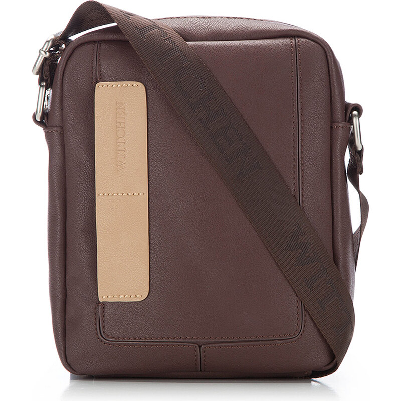 Wittchen Hnedá taška na rameno s kontrastným béžovým prúžkom, skl. 66951772