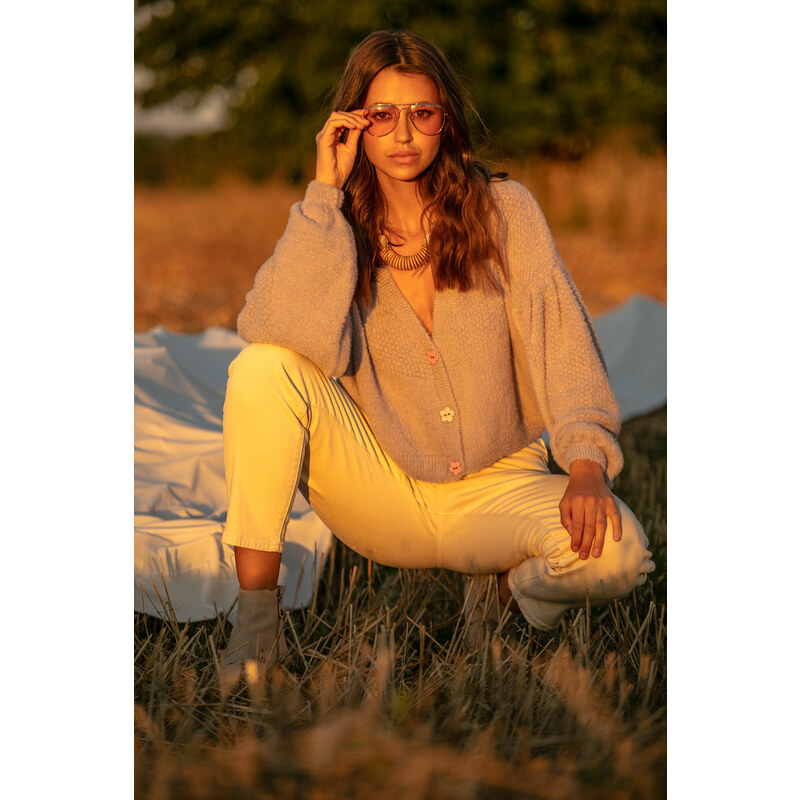 Glara Dámsky krátky svetrík 33056235