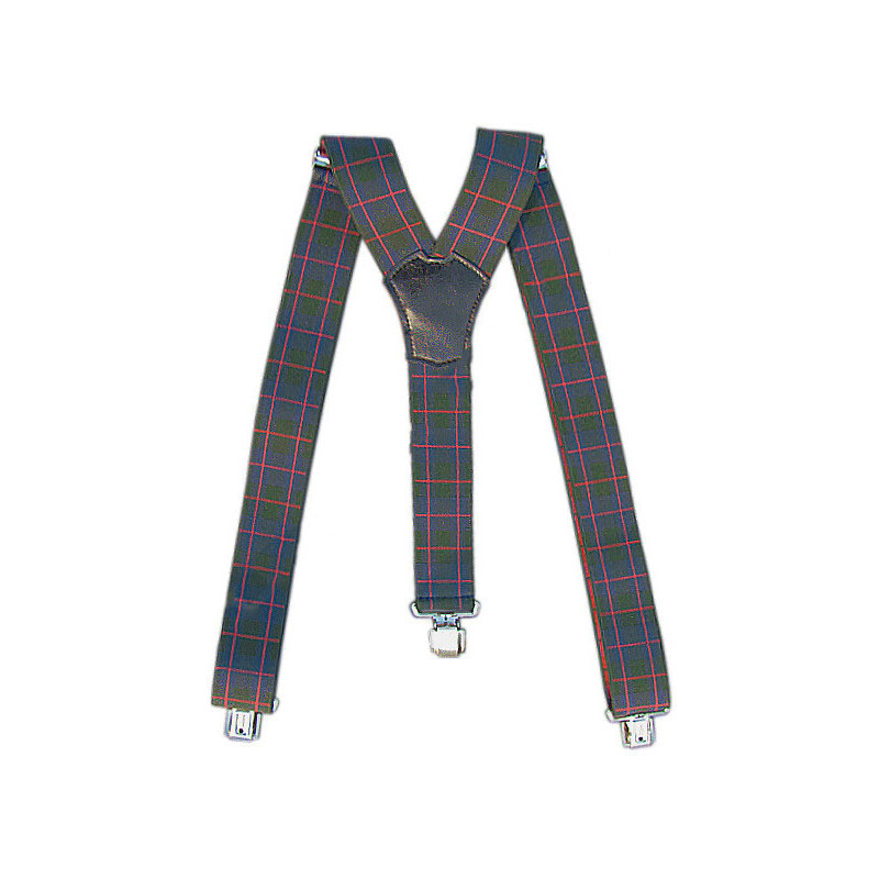 Traky na nohavice KARO zelenomodré 16956948