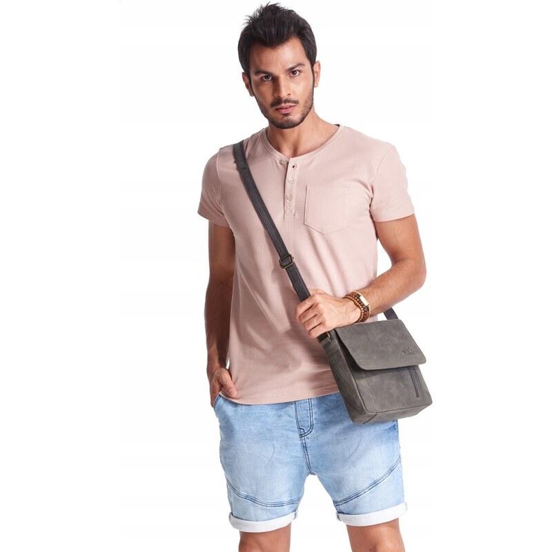 Always WILD Pánska kožená crossbody Alfred, čierna 64830824