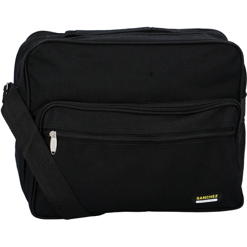 Sanchez Veľká látková pracovná pánska taška Vratko, čierna 64830646
