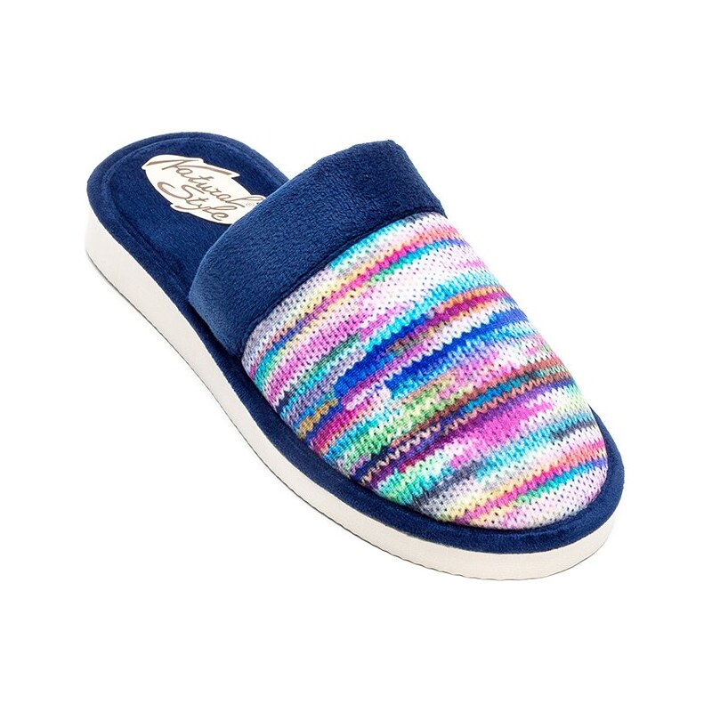 Dámske papuče Natural Style NS077 modré 44439338