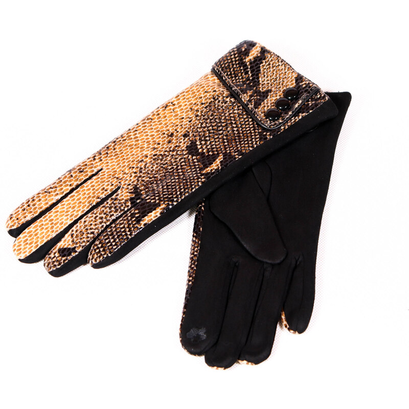 Zimné dámske textilné rukavice Valo ZRD002 hnedá, khaki, svetlo hnedá, šedá