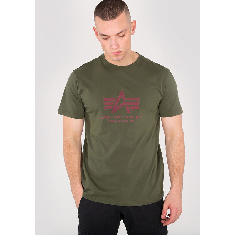 Alpha Industries Basic T-Shirt Dark Green tričko pánske