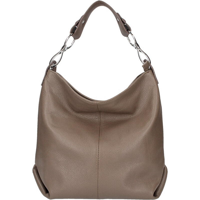 Diva Kožená dámska kabelka Shaila blatistá hnedá 58228697