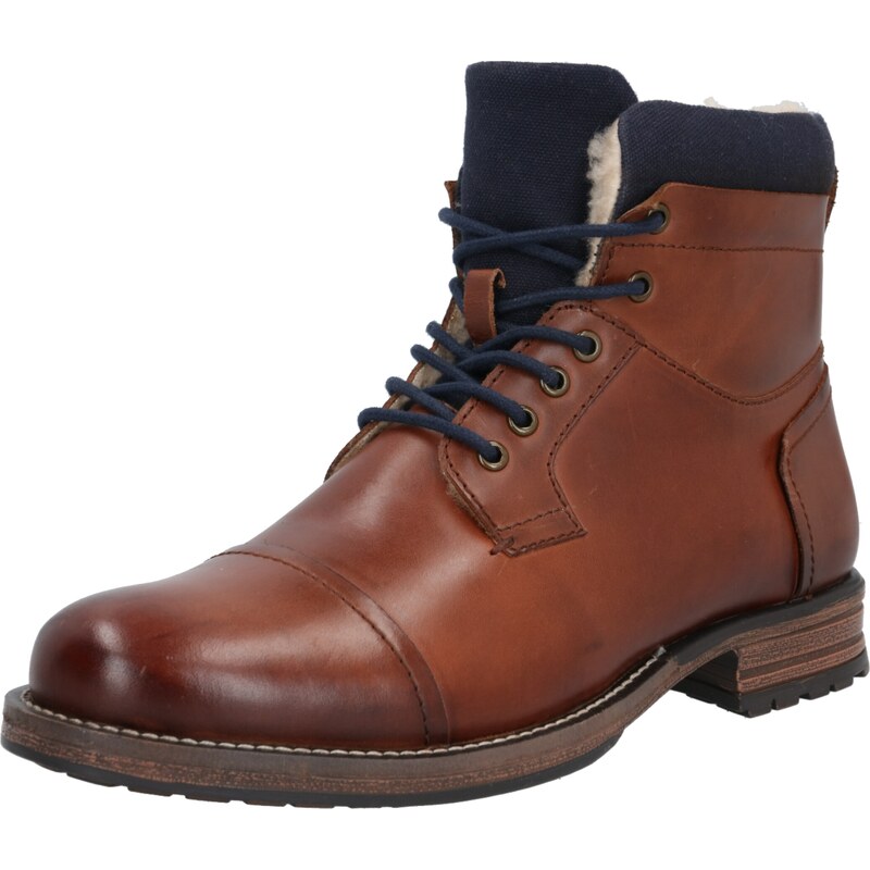 ABOUT YOU Šnurovacie čižmy Finn koňaková 20765533