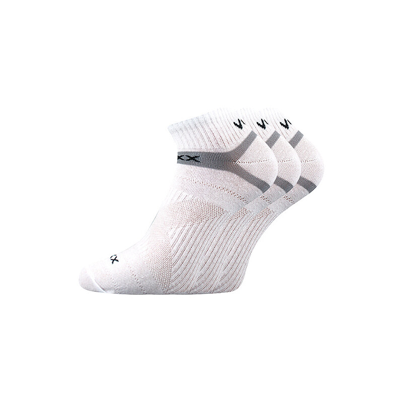 REX 14 športové členkové ponožky VoXX Biela 35-38 3 páry 26252121