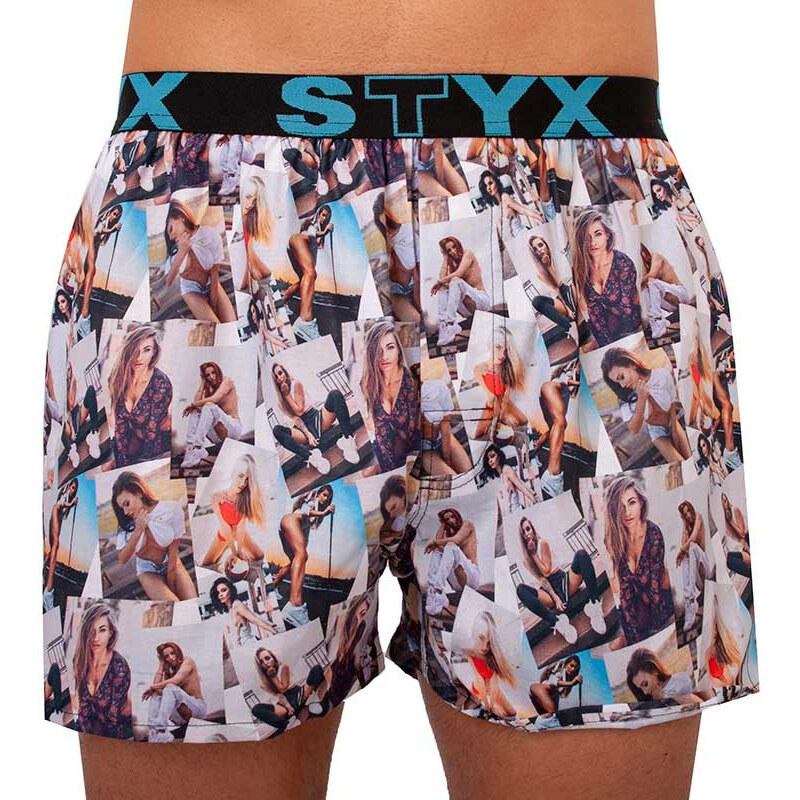 Pánske trenky Styx art športová guma modelky - limitovaná edícia 20574104