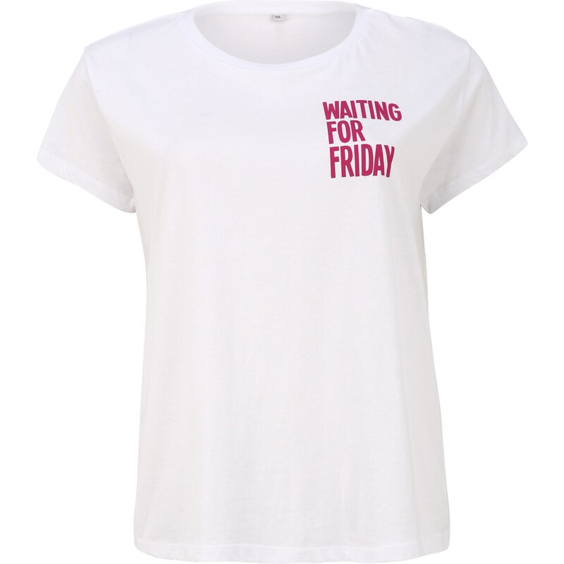 Mister Tee Tričko Waiting For ružová / biela 63361808