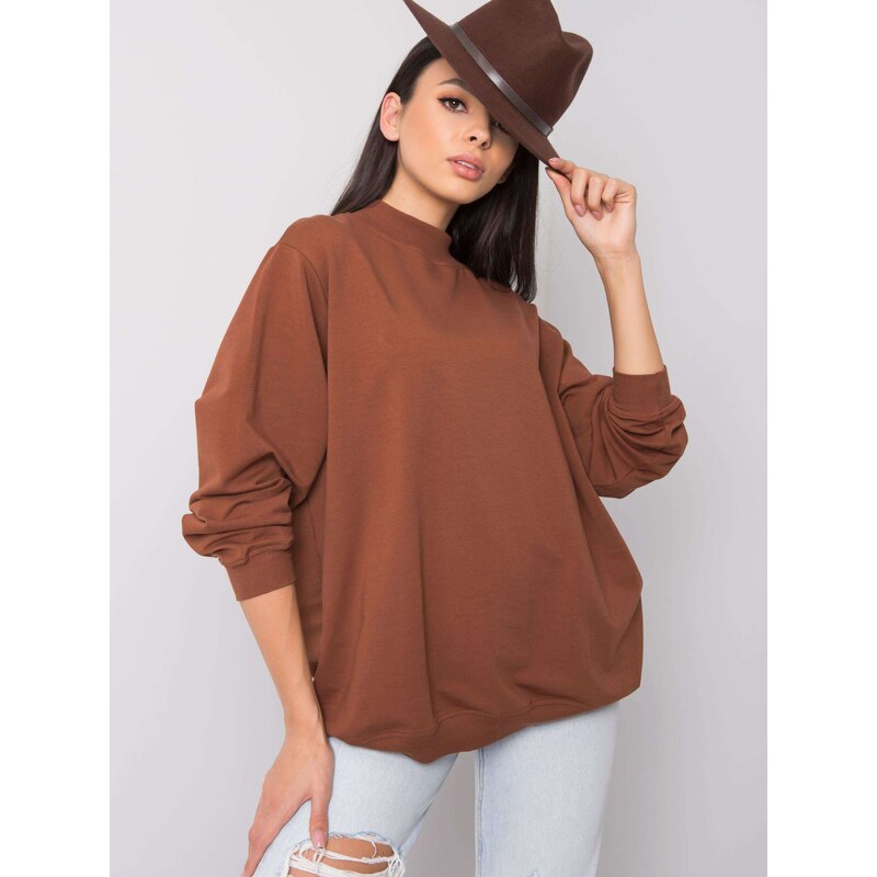 BASIC Feel Good Sweatshirt-RV-BL-5185.81P-dark brown 64791593