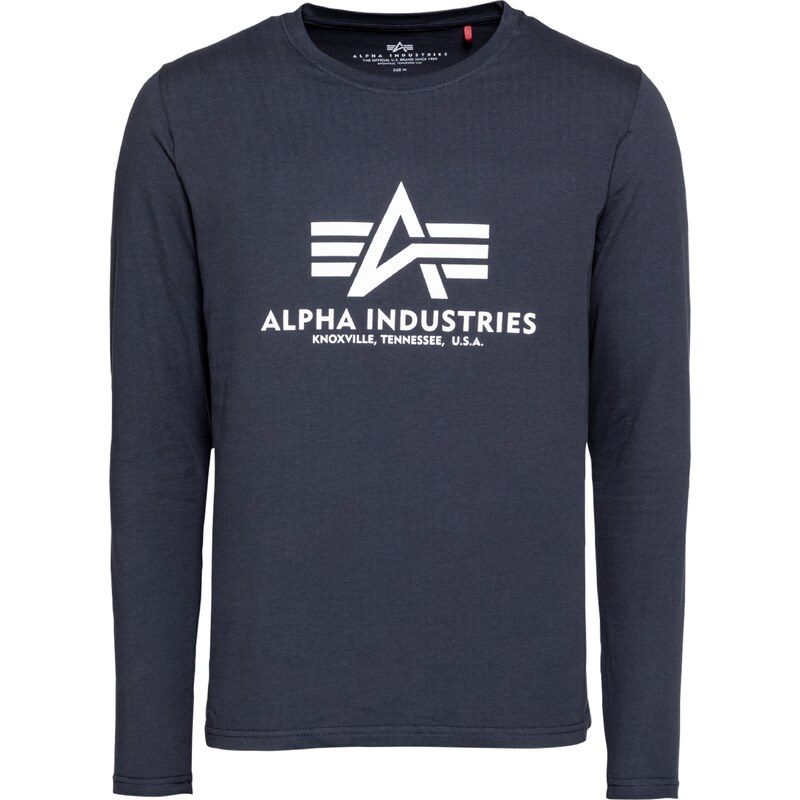 ALPHA INDUSTRIES Tričko námornícka modrá / biela 21071080