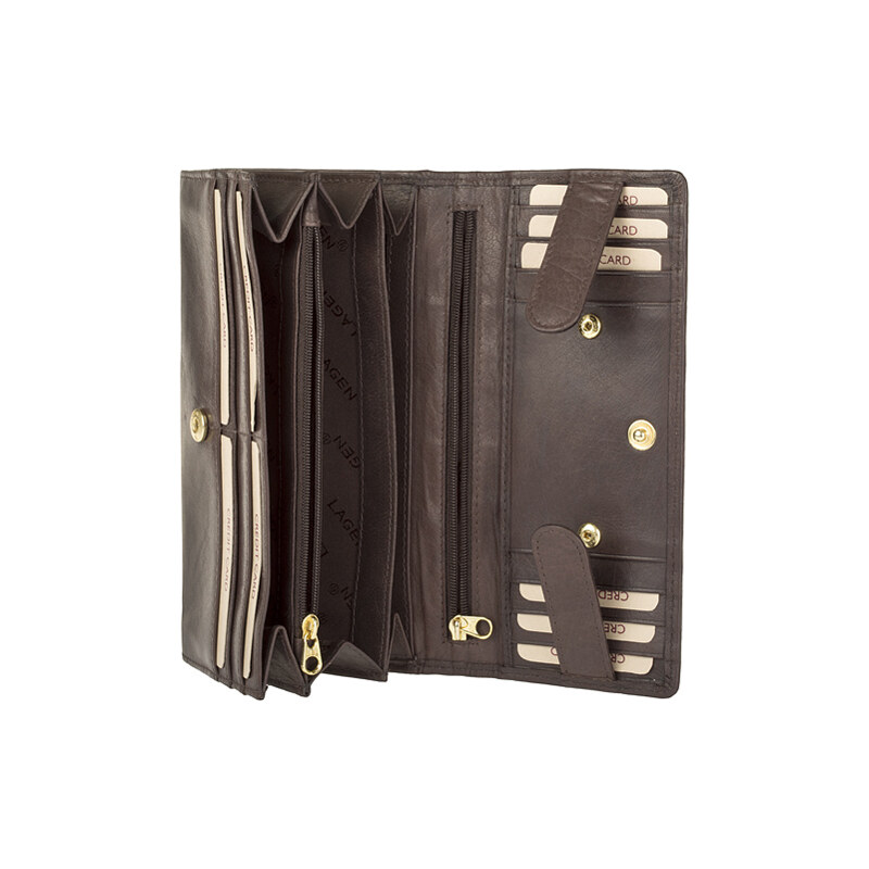 Dámska kožená peňaženka Lagen V40 Brown 33997863