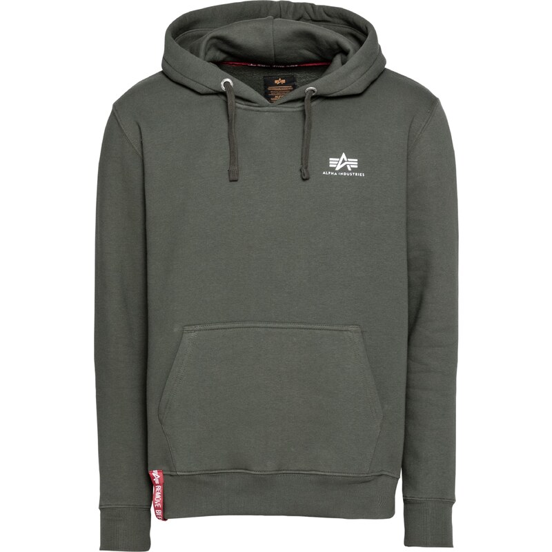 ALPHA INDUSTRIES Mikina jedľová / červená / biela 21068490