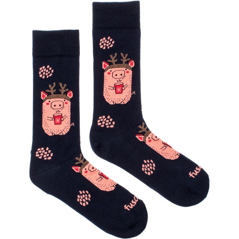 Ponožky Fusakle Prasiatko v zime 46771553