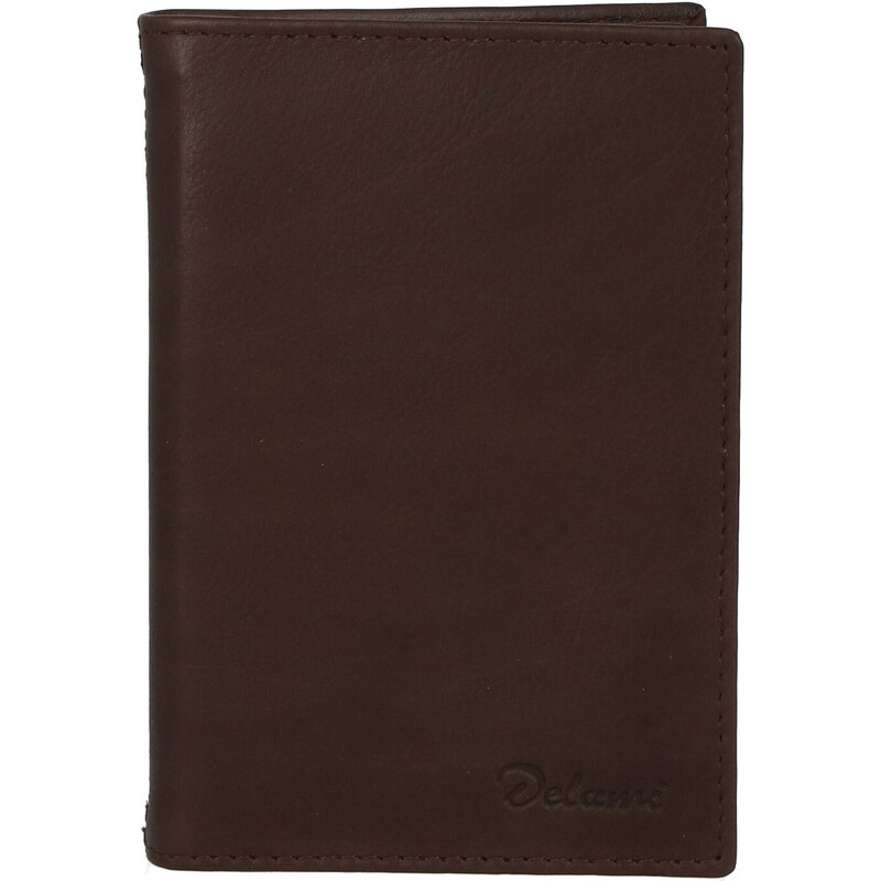 Kožená dokladovka hnedá - Delami 8220 hnedá 37151675