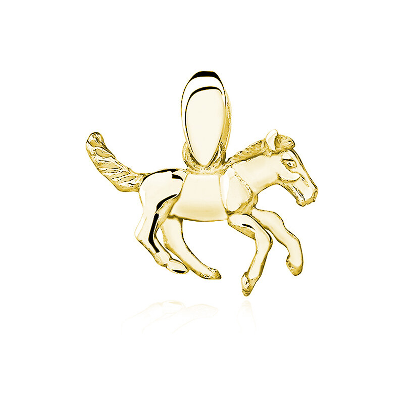 Olivie Strieborný prívesok ZLATÝ KONÍK 4532 20803378