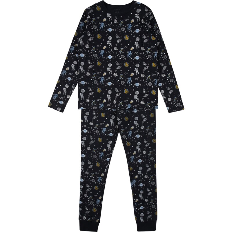 NAME IT Pyžamo tmavomodrá / opálová / horčicová / kaki / biela 25316559