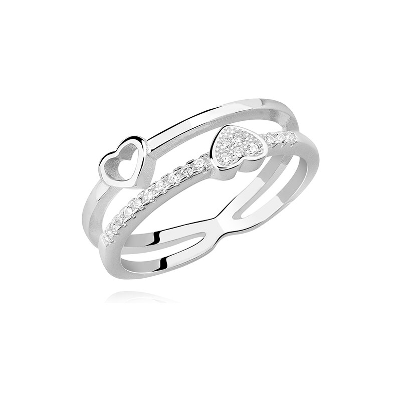 Olivie Strieborný prstienok TY a JA 20803394