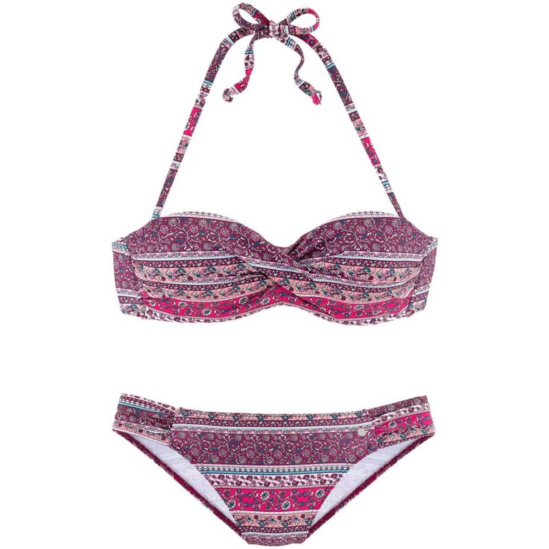 s.Oliver Bikiny béžová / petrolejová / malinová / svetloružová / 54222836