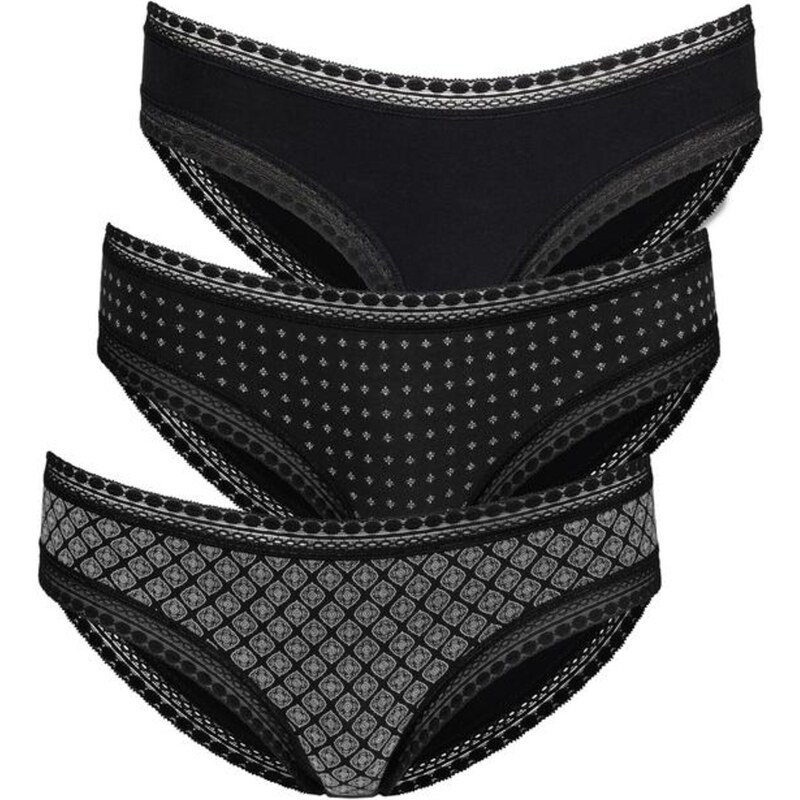 LASCANA Nohavičky čierna / biela 56773806