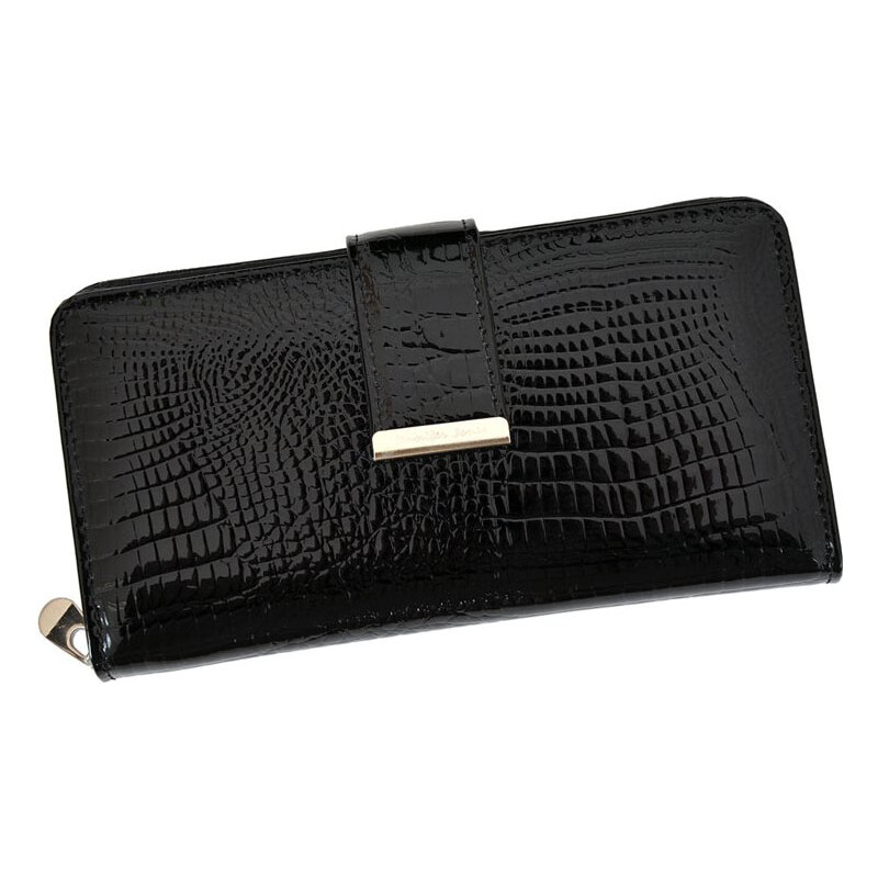 Čierna kožená peňaženka na karty Jennifer Jones 5280 50069752