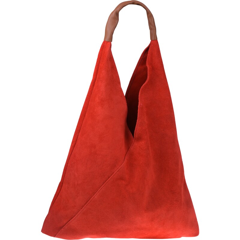 Červená kožená talianska kabelka Caliva Rossa NovaKabelka.sk 20741122