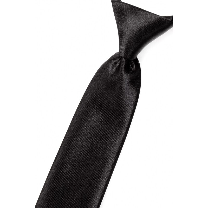 Chlapčenská kravata - Čierna lesk Avantgard 548-9015