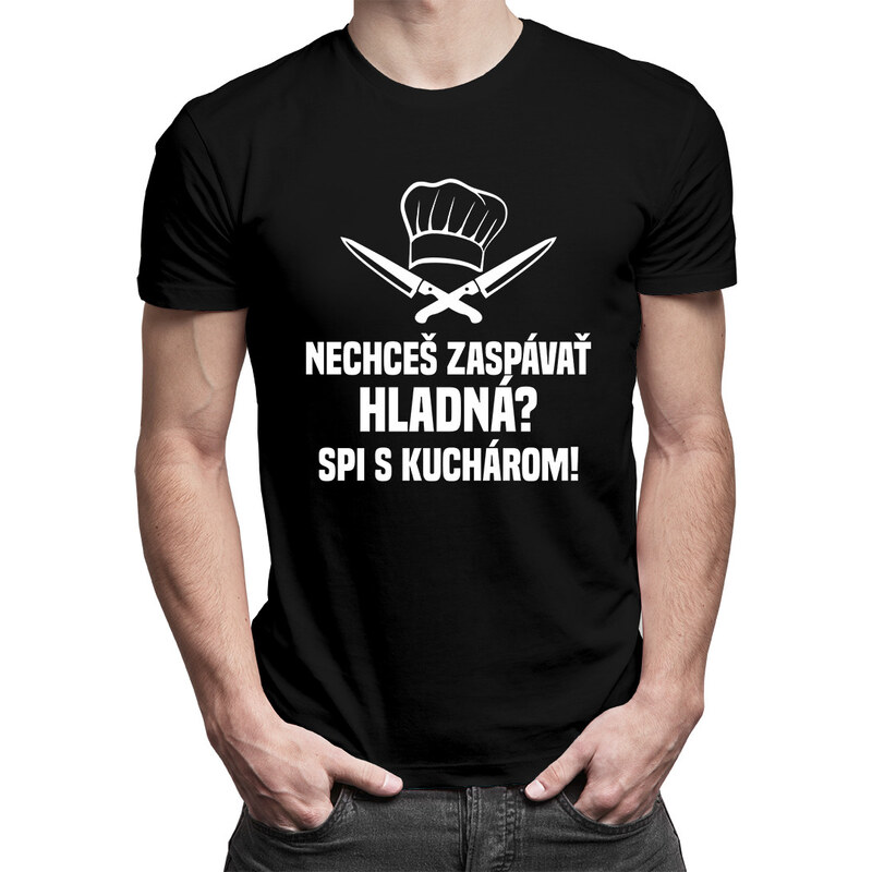 E-shop Garibald Nechceš zaspávať hladná? Spi s kuchárom - pánske tričko
