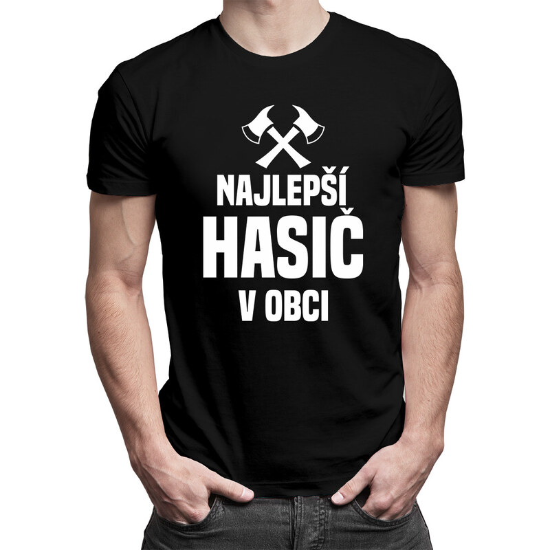 E-shop Garibald Najlepší hasič v obci - pánske tričko s potlačou