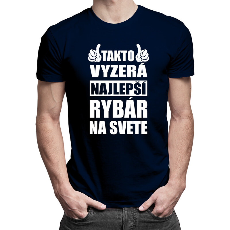 E-shop Garibald Takto vyzerá najlepší rybár na svete - pánske tričko s