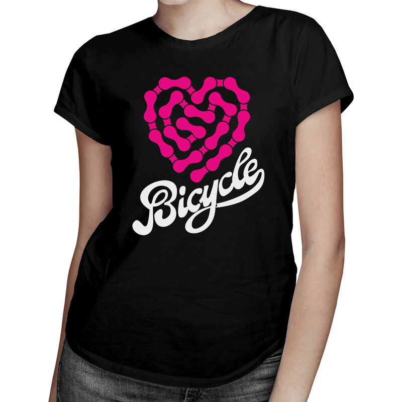 E-shop Garibald Bicycle – heartbeat chain - dámske tričko s potlačou