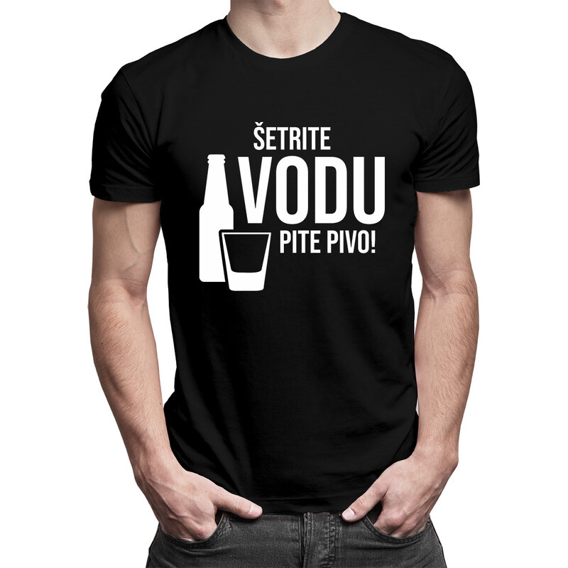 E-shop Garibald Šetrite vodu – pite pivo - pánske tričko s potlačou