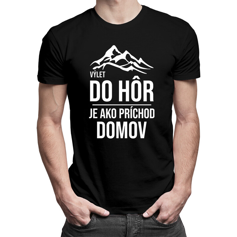 E-shop Garibald Výlet do hôr je ako príchod domov - pánske tričko s