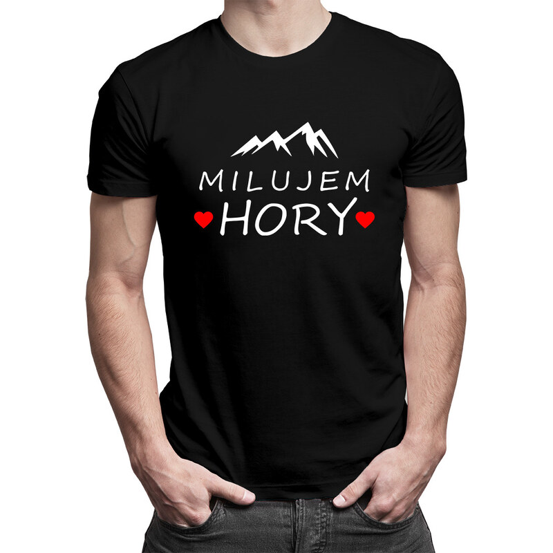 E-shop Garibald Milujem hory - pánske tričko s potlačou