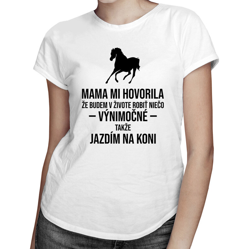 E-shop Garibald Mama mi hovorila - dámske tričko s potlačou
