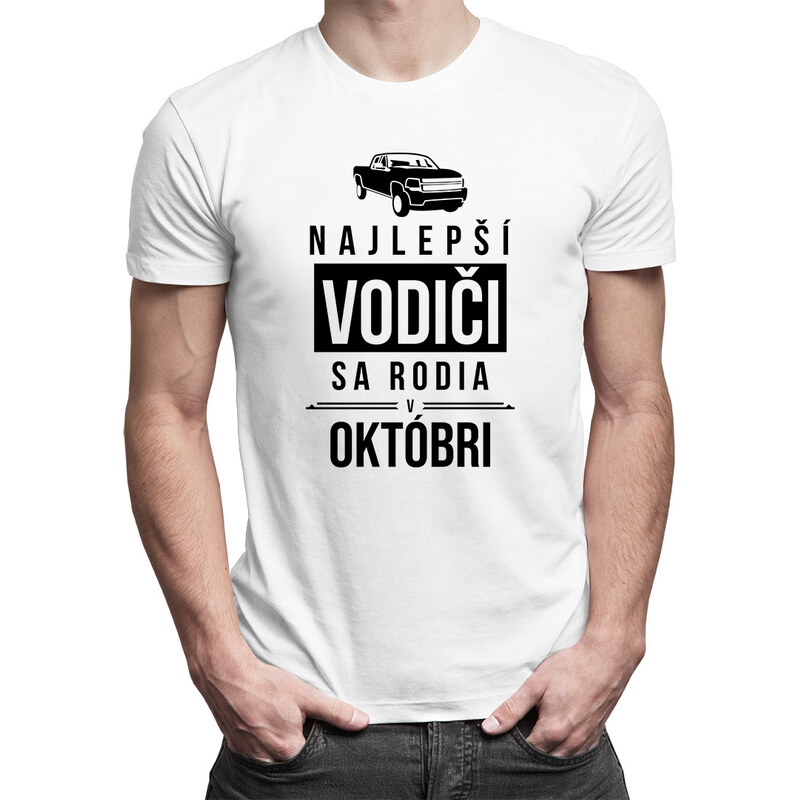 E-shop Garibald Najlepší vodiči sa rodia v októbri - pánske tričko s