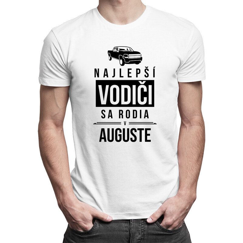 E-shop Garibald Najlepší vodiči sa rodia v auguste - pánske tričko s