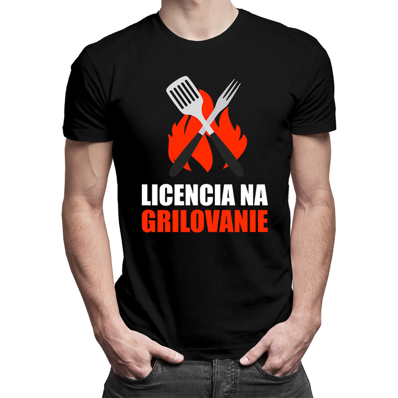 E-shop Garibald Licencia na grilovanie - pánske tričko s potlačou