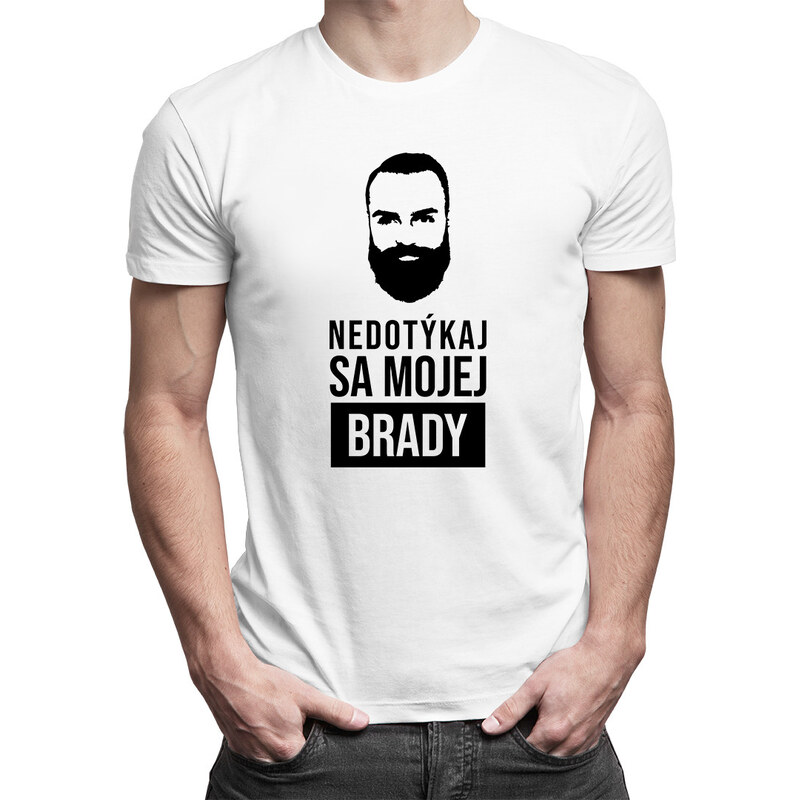 E-shop Garibald Nedotýkaj sa mojej brady - pánske tričko s potlačou