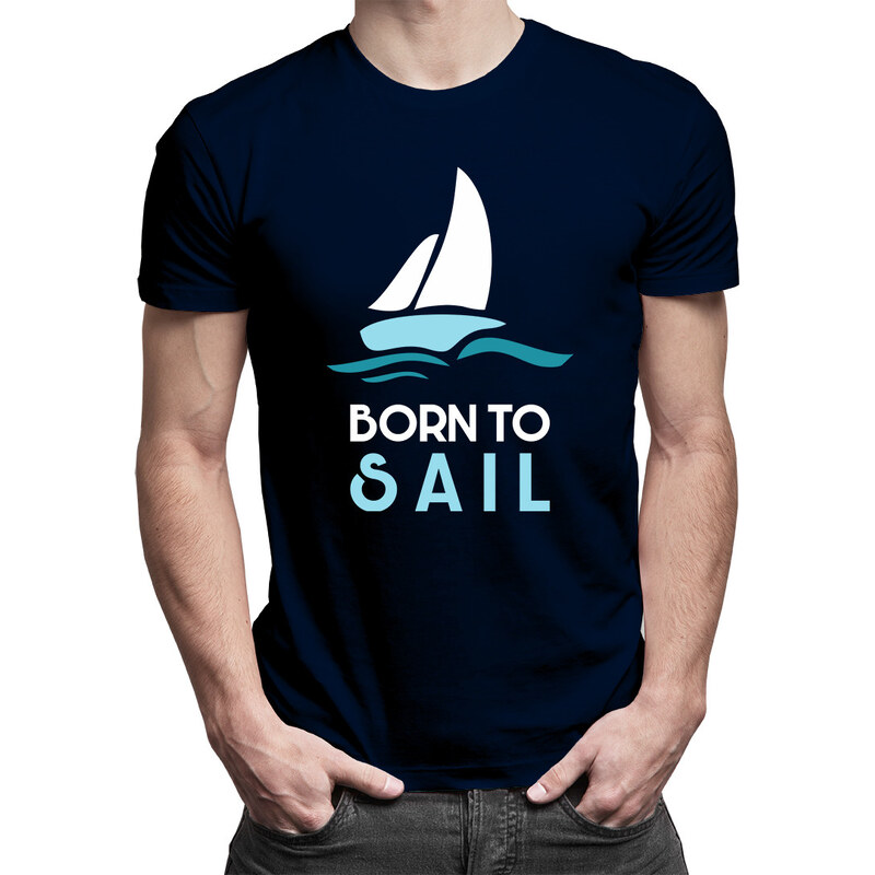 E-shop Garibald Born to sail - pánske tričko s potlačou
