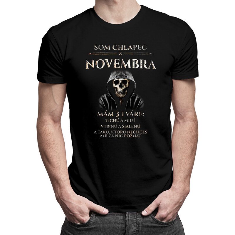 E-shop Garibald Som chlapec z novembra - mám 3 tváre - pánske tričko s
