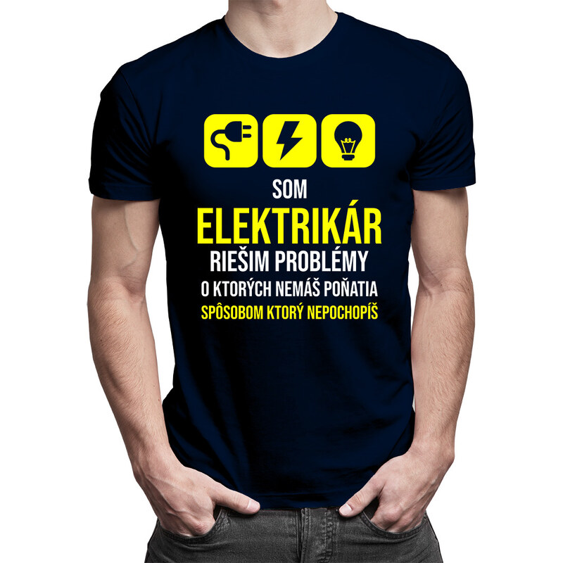 E-shop Garibald Som elektrikár - riešim problémy - pánske tričko s