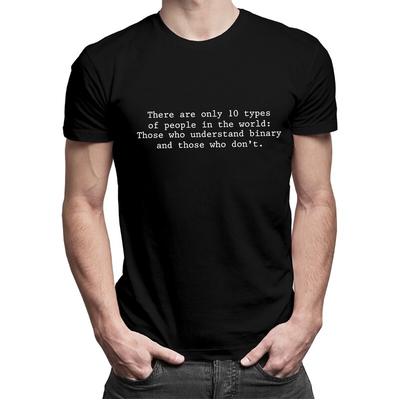 E-shop Garibald There are only 10 types of people - Pánske tričko s
