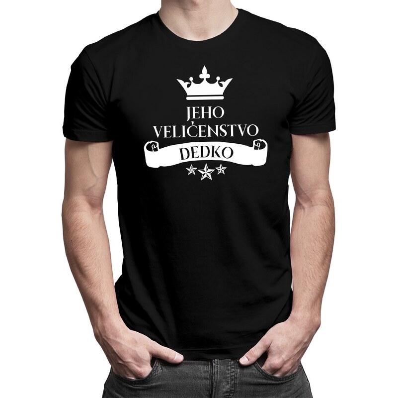 E-shop Garibald Jeho veličenstvo dedko - pánske tričko s potlačou