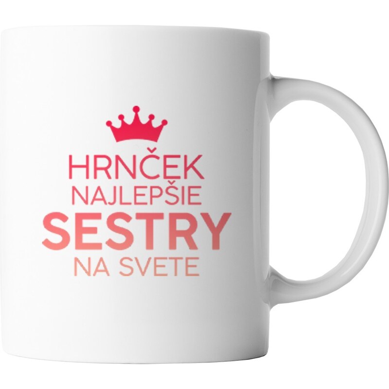 E-shop Garibald Hrnček najlepšie sestry na svete - keramický hrnček s