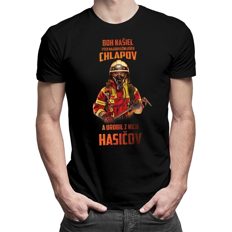 E-shop Garibald Boh našiel tých najodvážnejších - hasič - Pánske tričko