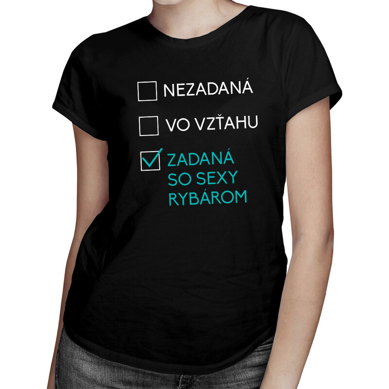 E-shop Garibald Zadaná so sexy rybárom - dámske tričko s potlačou