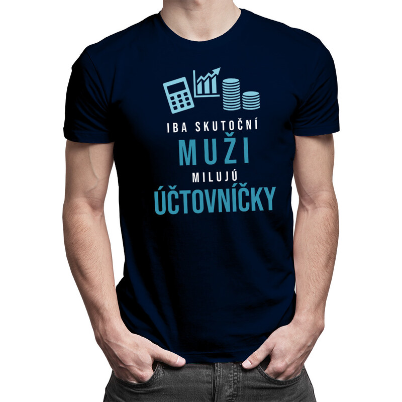 E-shop Garibald Iba skutoční muži milujú účtovníčky - pánske tričko s