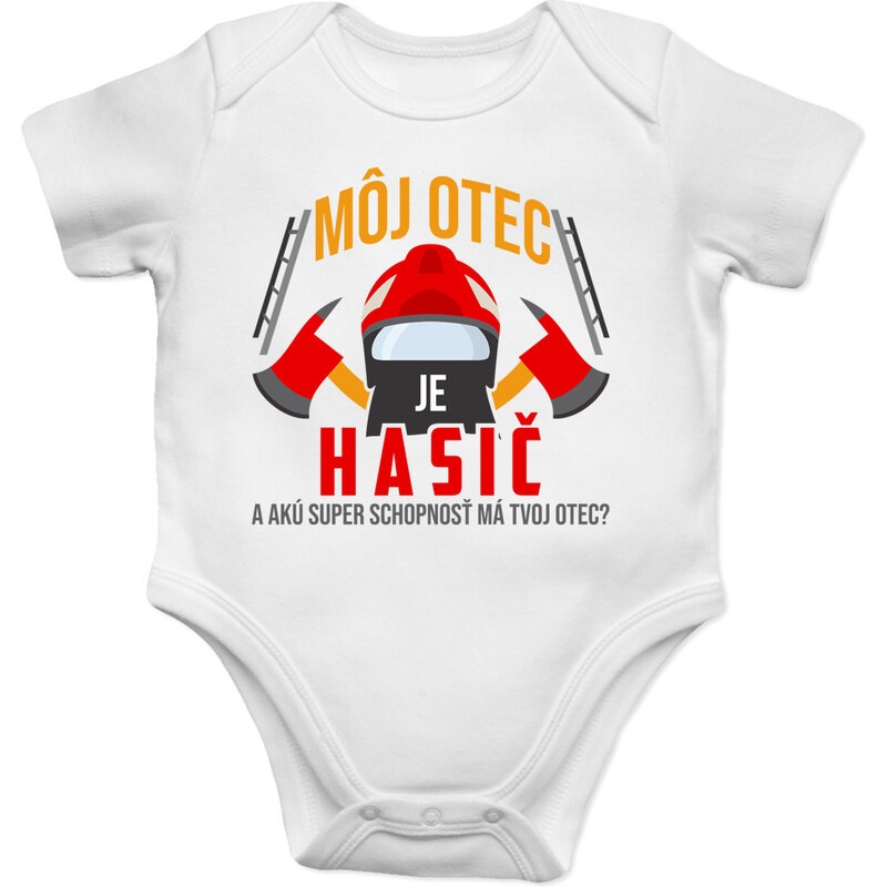 E-shop Garibald Môj otec je hasič - body s potlačou