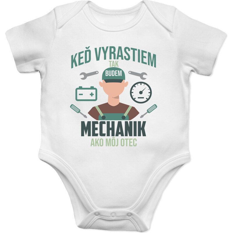 E-shop Garibald Keď vyrastiem, tak budem mechanik ako môj otec - body s